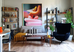 Peruse the original murals and artworks created by the hosts in this residence,  Athens, Attica, Greece Artistic Apartment Next to Acropolis II Entire rental unit vacation rental 44472511