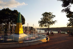 Sunset at the Landmark of the Three Frontiers Monument  Private Tours and Travel Guide America Sao Paulo CITY Foz do Iguacu Destination Tour America Sao_Paulo CITY Foz do Iguacu