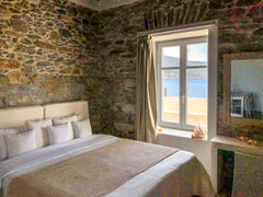 THE CALENDAR IS NOT UPDATED!<br />Please scroll down the page and choose CONTACT  Amorgos Katapola beach apartment, sunset view Cycladic home vacation rental 33051891