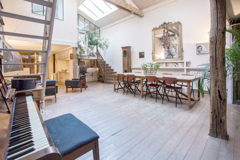 Ancient industrial building, converted into a charming loft, perfect for trips w Paris, France Loft on Canal St-Martin/15' walk to Le Marais/4bdr Entire loft vacation rental 2749954