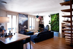 This is a bright redesigned duplex loft above a green and quiet courtyard close  Paris, France Charming Urban Duplex Loft - 65m2 Entire rental unit vacation rental 6775861