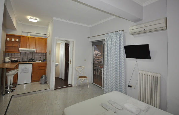 This is a very spacious double studio on the 4th floor of the building with a pr Chania, Greece Central Studio #44 with balcony  in Chania Town Entire rental unit vacation rental 2408386
