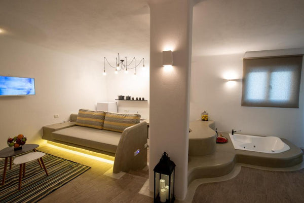 The Split level Suite is built and designed in authentic Cycladic line and ambie Thera, Greece Split Level Suite Room in aparthotel vacation rental 53039224