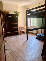 Spacious room with sleeping space for up to four people, at the back of the appa Ixelles, Belgium Room @ Brussels' most beautiful neighbourhood Private room in rental unit vacation rental 20423687
