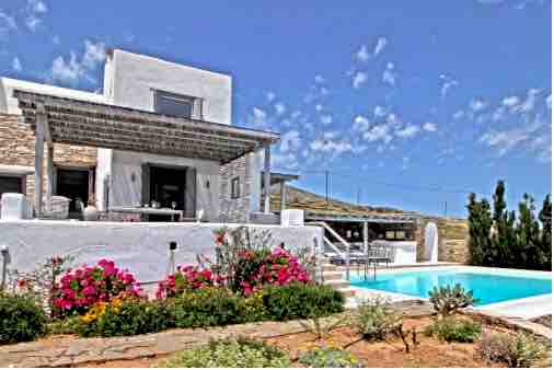 Located above Golden Beach (Chrissi Akti)  in Paros;  this modern, elegant, whit Athens, Greece Pandora’s Box Villa - Cycladic Paros Cycladic home vacation rental 17478633