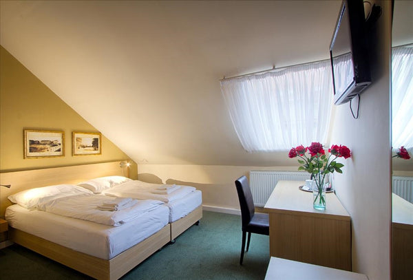 Comfortable attic room for two in hotel Taurus<br /><br /><b>The space</b><br />  Economy Attic Double room in hotel TAURUS Room in boutique hotel vacation rental 28169175