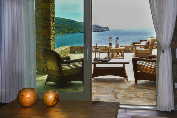 This luxurious villa  is located in the amazing island of Kea at the area of Kou Greece Luxurious Stone Villa with Sea View & pool in Kea Entire villa vacation rental 13206266