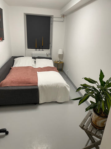 Bedroom with adjacent dining/work area and bathroom - all newly renovated and pr  Private room in the heart of Frederiksberg Private room in serviced apartment vacation rental 52598484