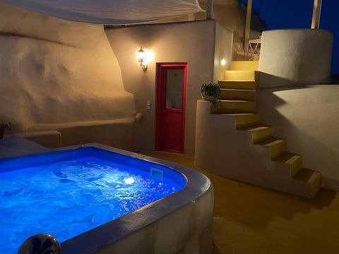 Alibaba luxury villa is a genuine cave of Santorini,which with great love and ca Greece Alibaba private luxury villa with hot tub Entire villa vacation rental 42031753