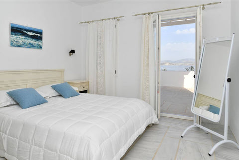 A maisonette villa of 150sqm, 40 meters from the sandy beach of Ambelas village, Athens, Greece Villa ZEOS Cycladic home vacation rental 44142552