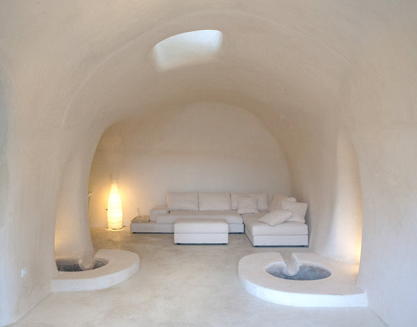 An old winery turned into a luxurious cave house with unique architectural detai Greece Palm Tree Cave House Cave vacation rental 41730588