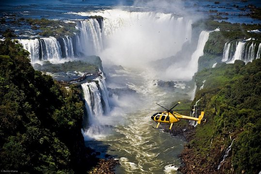 Helicopter flight over Iguazu Falls  Private Tours and Travel Guide America Sao Paulo CITY Foz do Iguacu Destination Tour