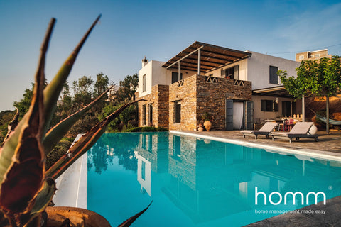 Breathtaking villa with private pool with the view over Aegean on a 4000m² priva Athens, Greece Melissaki homm Villa in Kea Stunning Pool and View Cycladic home vacation rental 52745899