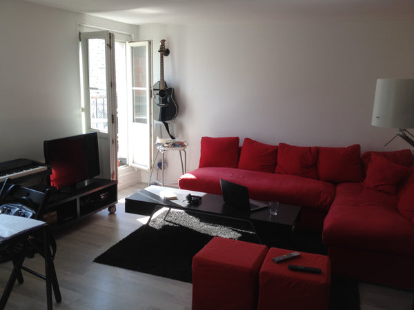 I'm pleased to let you enjoying my place when I'm away. It is approximately 45 m Paris, France Nice duplex under roof with balcony Entire rental unit vacation rental 6342429