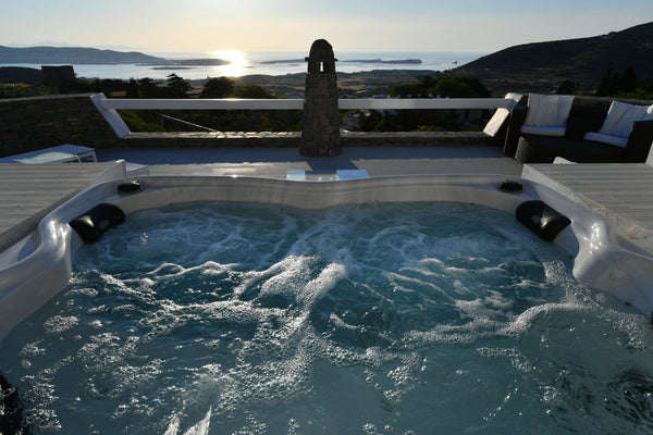 Villa 4 is one storey Villa 95 sq.m, with private outdoor jacuzzi, suitable for  Paros, Greece Paros Butterfly Villas, Villa 4 Entire villa vacation rental 29264824