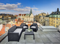 This modern duplex apartment offers unique interior design inspired by the books Prague, Czechia Duplex Loft with roof terrace K.Capek - 4 Arts Entire loft vacation rental 4684549