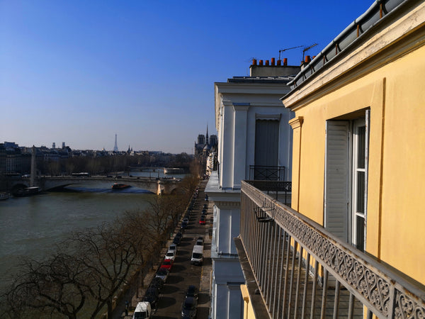 Recámara principal del apartamento, ubicado en la Isla St. Louis. Quinto y últim Paris, France Un nido sobre el Sena Private room in rental unit vacation rental 23459632