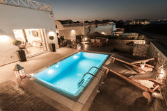 New home build like the old times with santorini stones local wood and barbel ,  Greece New luxurious villa prive pool, Akrotiri Santorini Entire home vacation rental 19981574
