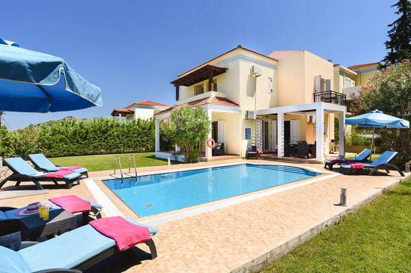 Athena Villa is a spacious two floor building, decorated with unique style and h Egeo, Greece Seven Springs Athena Villa with heated pool Entire rental unit vacation rental 5544506