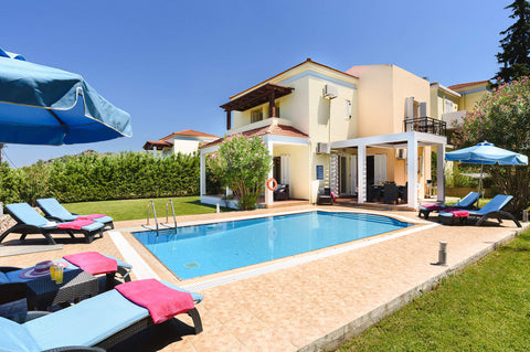 Athena Villa is a spacious two floor building, decorated with unique style and h Egeo, Greece Seven Springs Athena Villa with heated pool Entire rental unit vacation rental 5544506