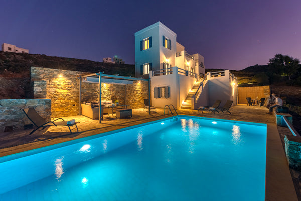 With stunning and unobstructed views of the Aegean Sea, Oceania Luxury Villas is  Oceania House with sea view (4 person) Cycladic home vacation rental 37223018