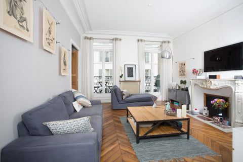 75m2, full of light with a balcony. High ceiling,  wooden floor "point de Hongri Paris, France Haussmanian apartment,  Bastille Entire rental unit vacation rental 6834777