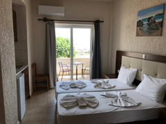 The studio located in a building with some other apartments.<br />this studio it Phalasarna, Greece falasarna beach studio sea view  two single beds Private room in condo vacation rental 29913372