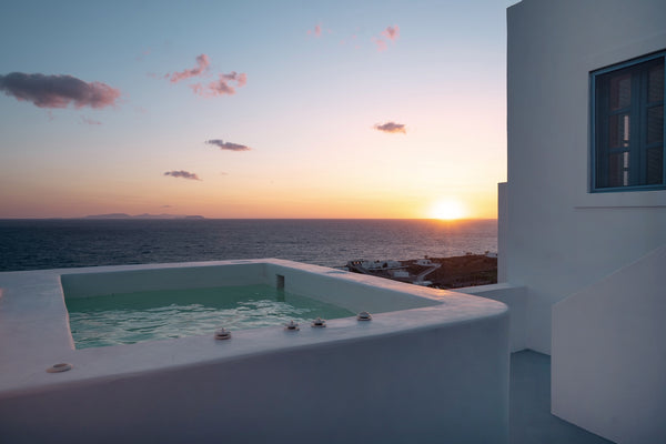 Two beautiful apartments overlooking the sea with an amazing view. Located in a   Santorini Sea View Apartments Entire rental unit vacation rental 43412482