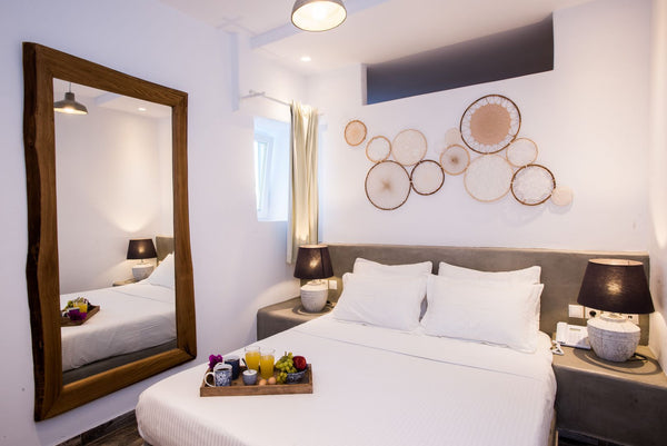 Our houses have minimal style, a combination of the mykonian design and the mode Mikonos, Greece Sea View Room Private room in rental unit vacation rental 21905647