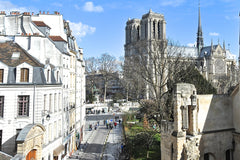 From the windows of our charming one bedroom hosting two to four guests, admire  Paris, France STUNNING VIEW ON NOTRE DAME, FDL Entire rental unit vacation rental 11162422