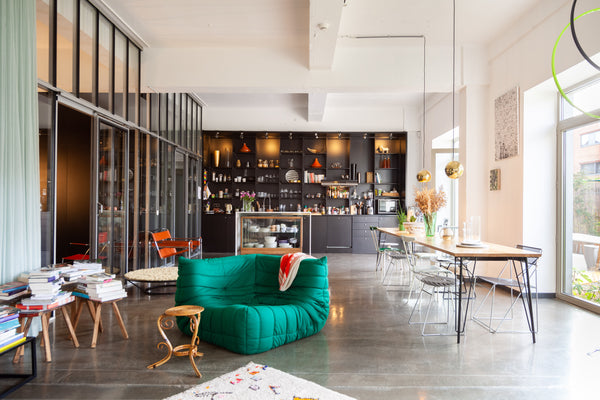 It is a 130m2 luminous, very beautiful loft.<br />everything is there: coffee, f Brussels, Belgium Luminous,  artistic  design loft with garden Entire loft vacation rental 14889716