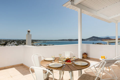 Just a minute walking from Naxos Town and at the same time in a quiet neighborho  Thalatta - Naxos Town Amazing Aegean Views 4. pax Entire condo vacation rental 639635936123997879