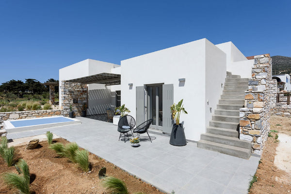 Villa Malina, a stylishly minimal interior designed 3bedroom villa, is close to  Paros, Greece 3bedroom Cycladic Villa Malina with pool in Paros Cycladic home vacation rental 641153228081646461