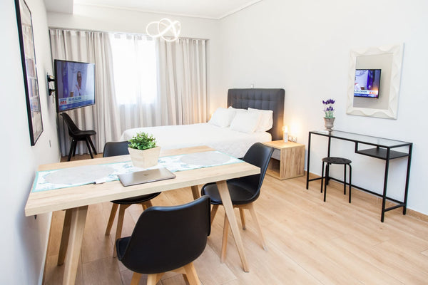 This modern Scandinavian-style studio apartment offers a beautiful holiday refug GR Contemporary & chic in Central Athens near cultural sites. Entire rental unit vacation rental 52048566