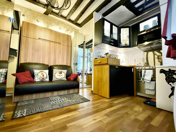 Little studio on private courtyard luxuriously renovated, quiet, accessible, con Le Cannet, France #CuttleStudio @ Paris Le Marais Entire rental unit vacation rental 4772732