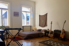 The apartment is located in a quiet street near the central railway station (Hau Vienna, Austria Big Sunny Flat Near Central Station and Belvedere Private room in rental unit vacation rental 28866930