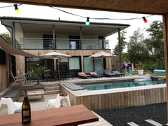 Belle villa contemporaine neuve d'architecte à proximité de la forêt, des plages Saint-Aubin-de-Médoc, France Villa 240m2 avec piscine Entire home vacation rental 17899676