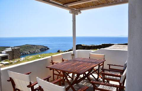 Beautiful traditional duplex that sleeps up to 5 people. Made mostly out of rock Athens, Greece Anemos House Cycladic home vacation rental 32620504