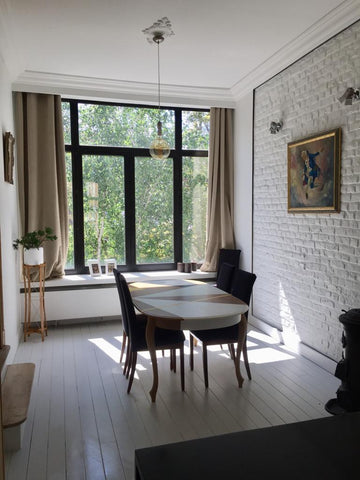 Beau duplex très lumineux et agréable à vivre. Espaces de caractère bruxellois f  Duplex lumineux avec grande terrasse et feu ouvert Entire rental unit vacation rental 50182417