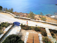 Newly renovated house by Stavros beach, with exclusive veranda and garden with a Greece House by the sea in Tinos - B Ꙭ Stavros Bay Cycladic home vacation rental 2390009