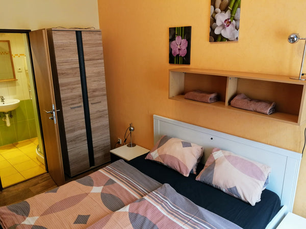 Room with double-bed. <br />Privat bathroom!<br /><br />Our hostel in Zizkov, cl Prague, Czechia Double room with privat bathroom in Zizkov hostel Room in hostel vacation rental 13289647