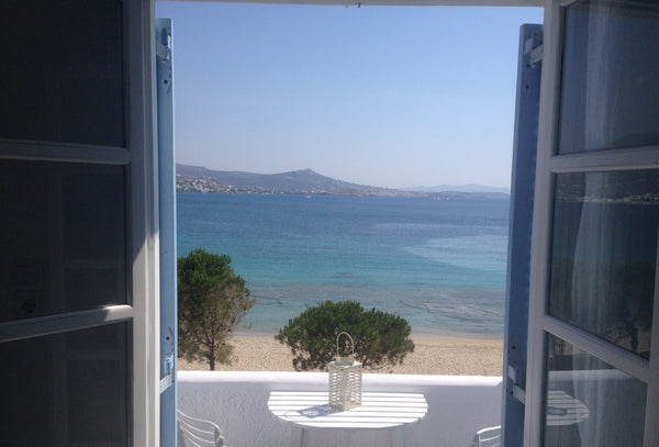 Upstairs beachfront studio directly on Krios/Martchelo beach ,one of the most be Krotiri, Greece *BEACHFRONT BED SEAVIEW STUDIO For2 Entire rental unit vacation rental 18639002