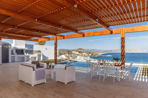 Lindia Athena Luxury Villas are situated in the upper part of Vlicha bay and off Rhodes, Greece Lindia Athena Luxury Villas Entire villa vacation rental 8640193