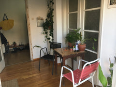 It's a 90 sqm flat on the 5th floor of a 1950 building. There is a balcony all a Stockholm Room by the museum Private room in rental unit vacation rental 36020747