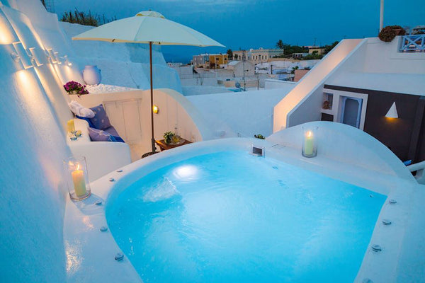 Lydia Luxury cave villa is located at the traditional settlement of Karterados v Greece Lydia Luxury cave Villa with Jacuzzi & sea view Entire home vacation rental 41867881