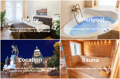 Beautiful spacious apartment designed for the perfect holiday.<br />Everything y Hlavní město Praha, Czechia City centre apt. - sauna & whirlpool 5BDR+3BTH Entire rental unit vacation rental 19224890