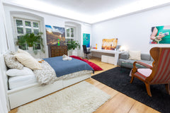 Private room (36m2 | 388 sqft) with private toilet in a unique loft space in the Vienna, Austria Very Spacious and Sunny Room in Photographers Loft Private room in loft vacation rental 660807040651189088