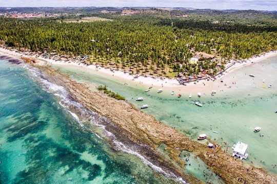 Praia dos Carneiros Tour with Catamaran (Bora Bora)  Private Tours and Travel Guide America Recife CITY Porto de Galinhas Destination Tour