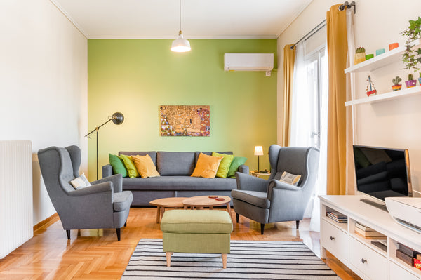 Gaze across rooftops from the sunny balcony and have breakfast al fresco at the  Athens, Greece Two Min Walk to Victoria Metro from a Colorful Penthouse Entire rental unit vacation rental 18209826