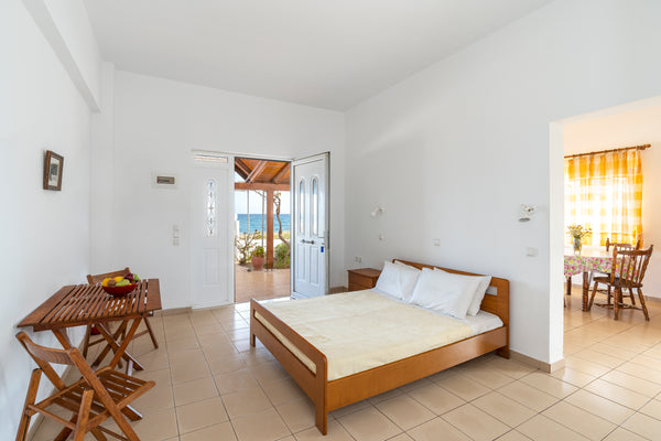 Sea and Sun beach house, is located at Kiotari in South Rhodes, only a few meter Rhodes, Greece Quadruple beautiful apartment right on the beach Entire rental unit vacation rental 44387018